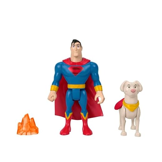 DC Liga de Super Mascotas Krypto Héroe y mascota Figuras de juguete (Mattel HGL02)