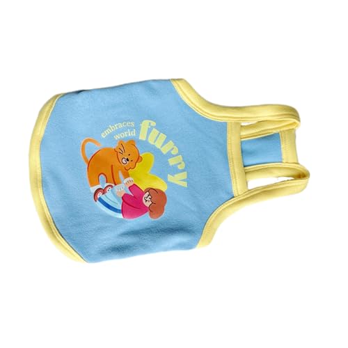 Uqezagpa 小型犬・大型犬用コットンベスト ソフトキャミソールプルオーバーアパレル カートゥーンプルオーバー 春パジャマ