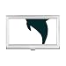 Blue Ocean Docile Cute Dolphin Business Card Holder Case Pocket Box Wallet