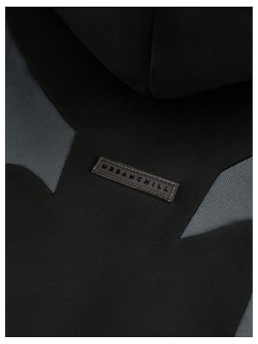 Men's Color Block Hoodie Zip Up Long Sleeve Hooded Sweatshirts Vintage Punk Jacket Streetwear4