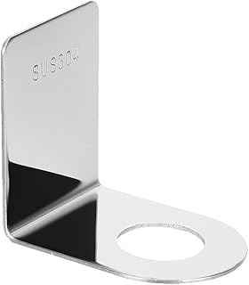 Uchwyt na szampon Wieszak, klej niewiercący Żel pod prysznic Stojak na butelki ze stali nierdzewnej Uchwyt na butelkę z pompką mydła Srebrny - 27mm/1.1in