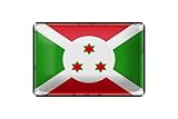 FEMER Blechschild Flagge Bur&is 18x12cm Retro Flag of Bur&i