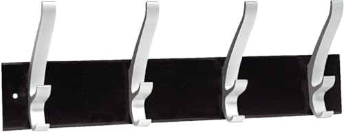 Preisvergleich Produktbild Unilux Garderobenhaken Cypres 4-fach schwarz / silber