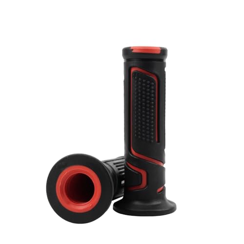 Guidons de moto clip-ons robustes en alu rouge pour fourche