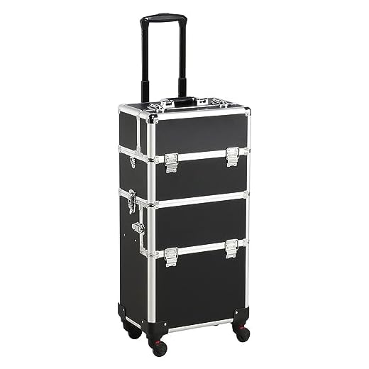 How to book luggage ticket in train online Yaheetech Rolling Makeup Train Case 3-in-1
