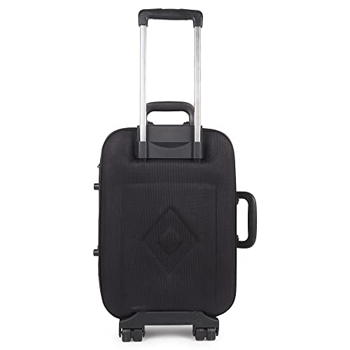Image of Lightweight Model Polyester Soft-Side 65Cm Medium Chack-in Luggage Trolley Bag...(Medium 24 inches)- Spinner Wheels (Black)