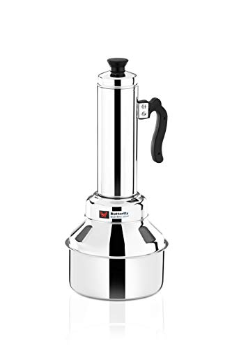 Image of Butterfly Stainless Steel Premium Puttu Kodam Puttu Maker with Steamer Plate and Steel Stick, 1.5 litres, Silver, Standard