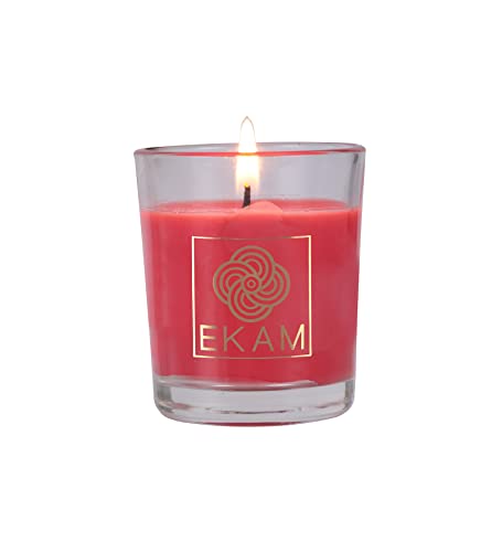 Image of EKAM Cinnamon Scented Votive Candle - 40 Grams Each - 10 Hours Burn Time - Ideal for Diwali, Home Decor & Gifting