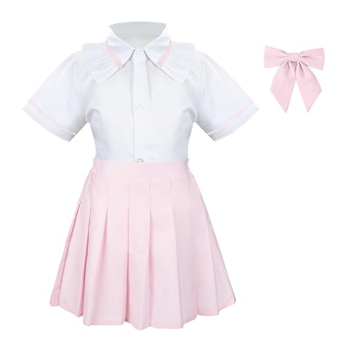 Conjunto disfraz uniforme escolar para niñas 9-10 años miniatura 1