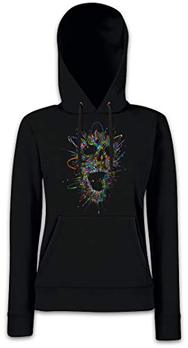 Sweat-Shirt Screaming Skull II Femme Hoodie avec Motif Crâne Hurlant Unique