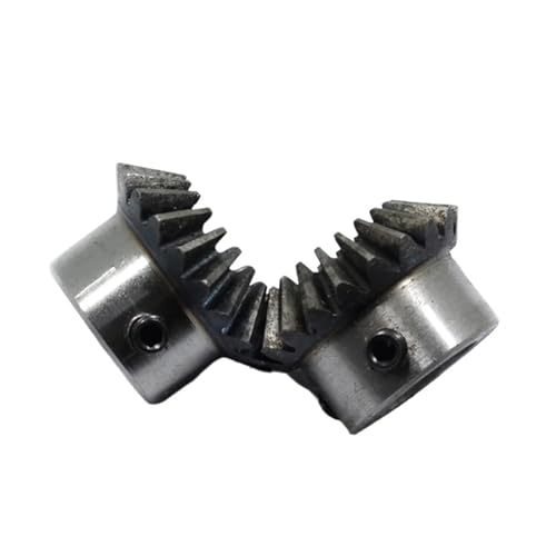 Bevel Gear Pinion Hardware Mechanical 1.5M 12/16/18Teeth Bore 6mm Gear 90 Degrees Meshing Angle Steel Gears Screw M5 No Keyway(18 Teeth)