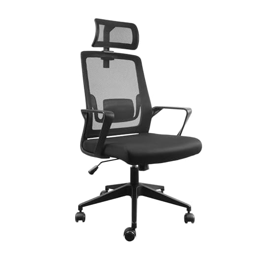Mars Gaming MGC-ERGOLITE, Silla Gaming Ergonómica, Respaldo Malla Transpirable, Reposacabezas Ajustable y Soporte Lumbar, Altura Regulable y Asiento Acolchado, Pistón Gas Clase 3, Acero, Negro