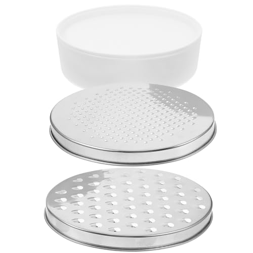 Garneck rallador de acero inoxidable con contenedor blanco miniatura 1