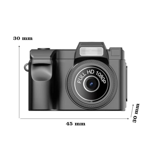 Image of Mini Keychain Camera,1080P FHD Mini Retro Digital Camera,FHD 1080p with 32GB SD Card,OTG Adapters,Tiny Portable Small Cameras Vintage Compact Micro Cameras,100 Mins Battery,for Travel Study