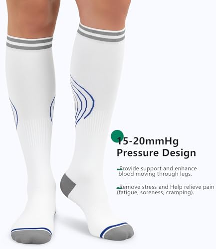 Image of FuelMeFoot 3 Pack Copper Compression Socks - Compression Socks Women & Men Circulation - Best for Medical,Running,Athletic