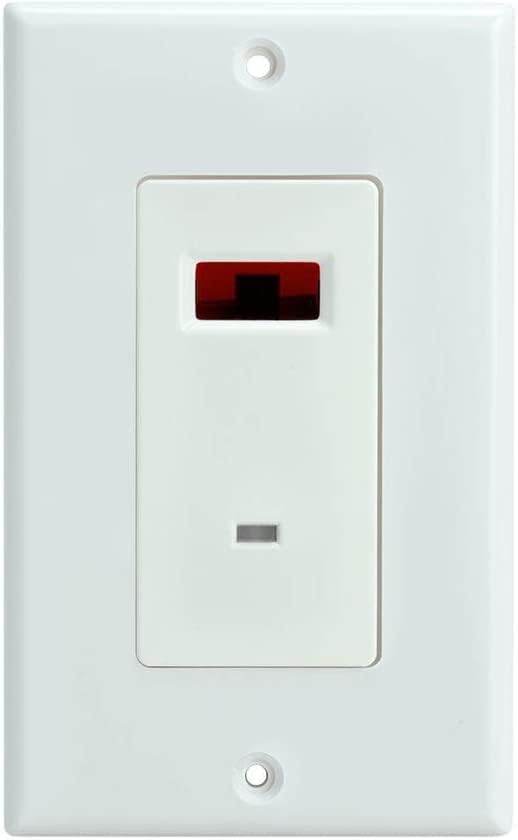 Remote Control IR Repeater Extender Wall Plate for IR Repeater Kits. Our Wired IR Repeater Remote Repeater Allows You to Have a Professional Clean Look and Feel. This is an add on Device to Repeaters