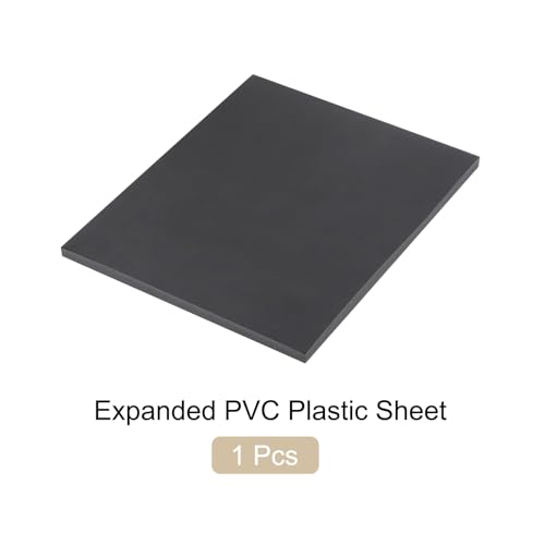 Image of Expanded PVC Plastic Sheet 5 /16 inch Thick, 8 inchx10 inch Lightweight Rigid Foam Sheet, [for Crafts Signage Displays Digital Screen Printing] - Black / 1 Pcs