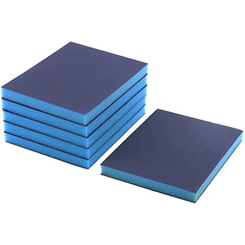 T Tulead Sanding Blocks Sanding Sponge Polishing Sanding Pads Washable Reusable Sand Sponge Pack of 6 (Including 180,220,280 Grit) Cover
