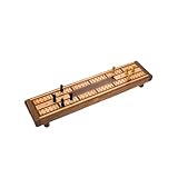 Matr Boomie Hand Cribbage Board Game for Adults, Portable Travel Game Set with Built-in Storage