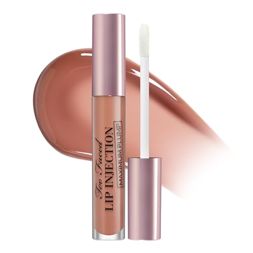 Too Faced Lip Injection Lip Plumper | Hydrating Lip Gloss for Fuller-Looking Lips | Original, Maximum Plump, Cooling Gloss &amp; Plumping Click Formulas