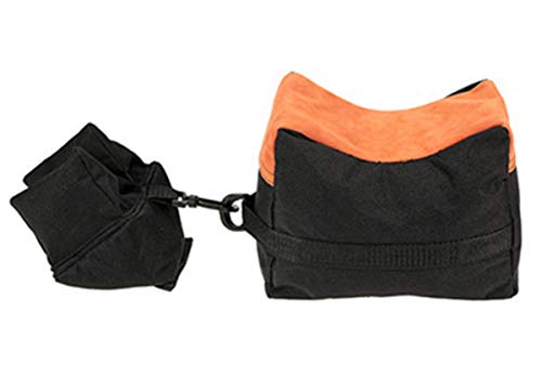 Liuer Portátil Soportes para Armas Resto Bolsa,Apoyo de Arma Banco de Tiro Delantero Trasero para la Práctica al Aire Libre de Rifles/Pistola de Aire Arma Resto Caza Objetivo Tiro Shooting (Negro)