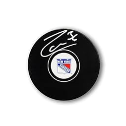Mats Zuccarello Autographed New York Rangers Hockey Puck