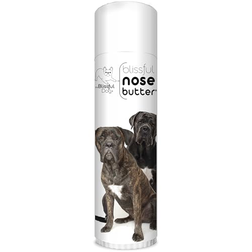 Image of The Blissful Dog Cane Corso Nose Butter for Dry, Cracked Skin, Lick-Safe Dog Nose Balm with Moisturizing Shea Butter, Almond, Olive, and Essential Oils, Pet Supplies, Uncented, 0.50 oz.