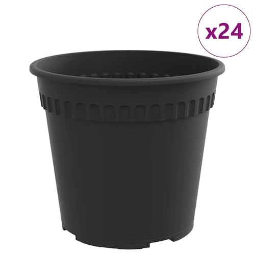 Pots à fleurs ronds plastique avec trous drainage contre l'excès d'eau