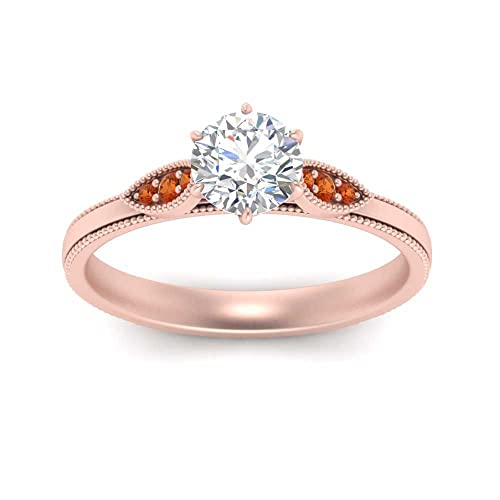 Bague diamant millegrain ajustable de la taille 47 à 70