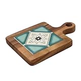 せんふう 鍋敷き 木製 ポットマット テーブル保護 耐熱 丈夫 吊り下げ 家庭 店舗 天然木 タイル おしゃれ (雪)