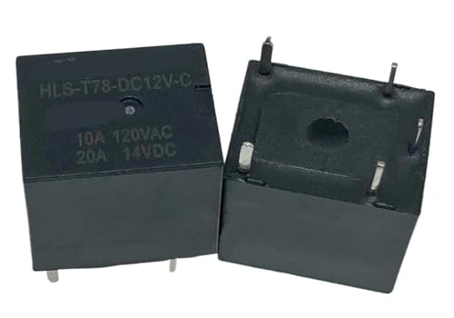 Relé T78-1C-12V-20A HLS-T78-DC12V de 5 pines con alta resistencia y conductividad