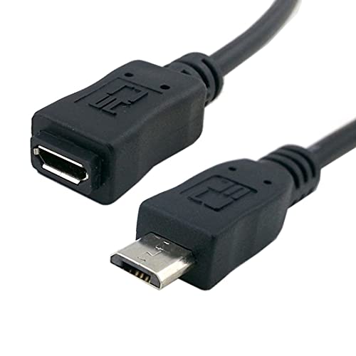 CY Micro USB Cable Micro USB to Micro USB 2.0 Cable Cord 1.64ft Micro USB 2.0 Type 5Pin Male to Female Extension Cable for Tablet & Phone & MHL & OTG Extension
