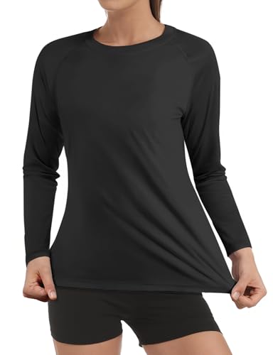 AURUZA Rash Guard for Women UV Protection Lightweight Shirt, Quick Dry Workout Shirts Womens UPF50+ Sun Long Sleeve Swim Tops2