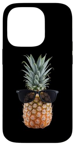 Camiseta De Piña con Gafas De Sol, Disfraz Divertido De Carcasa para iPhone 14 Pro