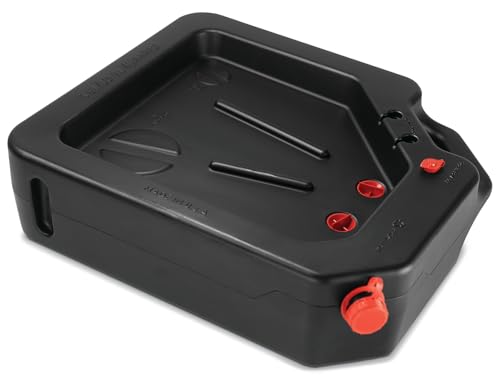 PAK Premium 16 Quart Oil Drain Pan, Easy Pour Design