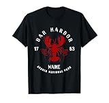 Vintage Acadia National Park Bar Harbor Maine Lobster Funny T-Shirt