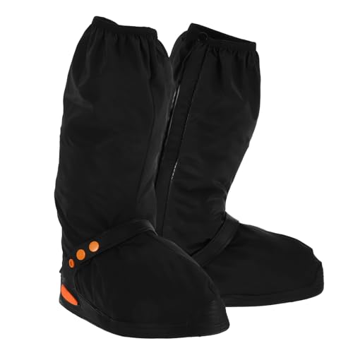Funda impermeable para zapatos y botas de moto Toyvian en color negro resistente para lluvia