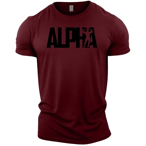 T-Shirt de Musculation Alpha GYMTIER - Vêtement Homme pour Entraînement de Gym