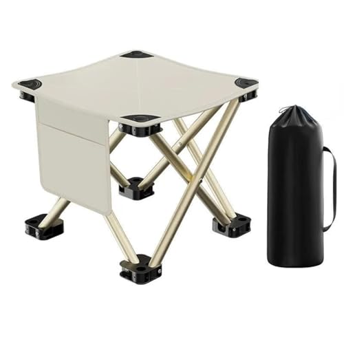 Chaise de plage pliable beige S, le siège idéal pour pique-nique et train
