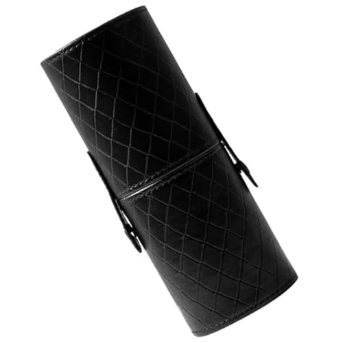 SUPVOX Soporte de Brochas de Maquillaje en Estuche Cilíndrico Diseño de Hebilla, Resistente Suciedad, para Organización en Tocador o Maquillaje Diario