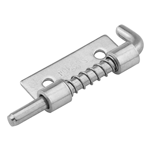 Dghaop 4Pcs 304 Stainless Steel Flat Pin Hinge Spring Latch Movable Spring Bolt Hinge Door Shafts For Cabinet Door #TOP2