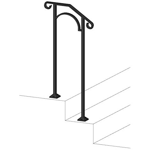 Iron X Handrail Arch #1 (Concrete Steps) Cover