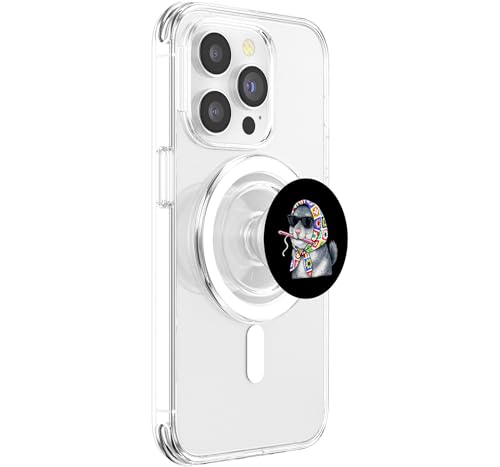 PopSockets MagSafe Chinchilla Pet Granny ideal para tejer crochet viendo tutoriales 4