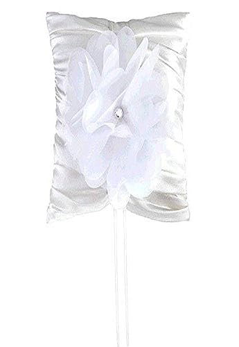 Amscan Lovely Heart Wedding Ring Pillow, 9-1/2