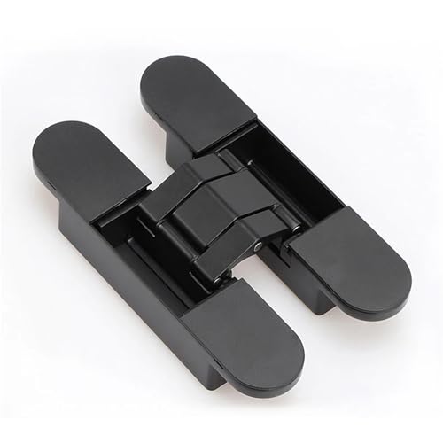 Cerniere Scomparsa Porte 2 pezzi da 60 kg in lega di zinco cerniera invisibile in legno for porta regolabile nascosta a 180 gradi(Color 1)