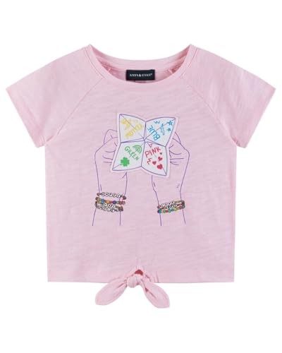 Andy & Evan Boys' Graphic Tee Shirts, Breathable Lightweight Spring Summer T Shirt for Boys and Kids, Stylish Designs