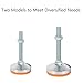 BE-TOOL 4 Pcs Adjustable Leveling Feet, Heavy Duty Furniture Leveler, Leg Levelers for Cabinet, Tables, Chairs, Sofa(D80*M16*100)