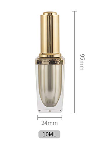 Miniatura 8 de 2 botellas de esmalte de uñas acrílicas de alta calidad, 0.3 fl oz0.34 onzas, transparente, vacío, recargable, contenedor de manicura, capa