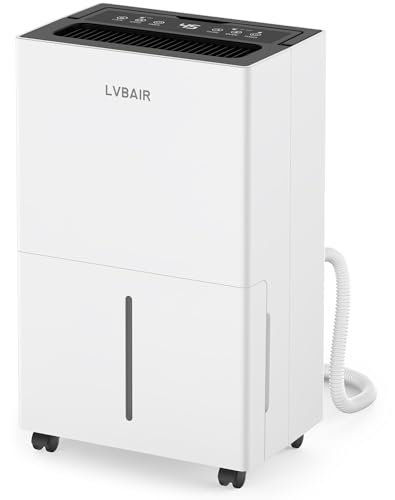 Deumidificatore 20L/giorno – potente deumidificatore elettrico, risparmio energetico, portatile, 3...