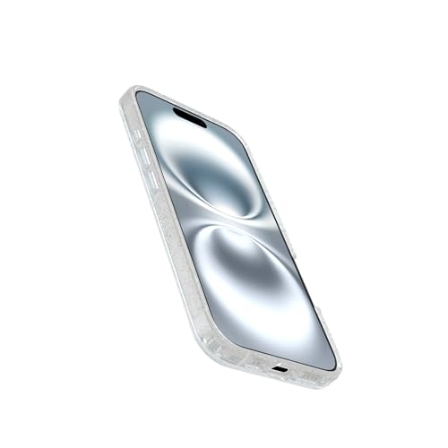 Image of OtterBox iPhone 16 Symmetry Series Clear Case - Stardust - Ultra-Thin, Sleek iPhone Case, Glitter iPhone Case